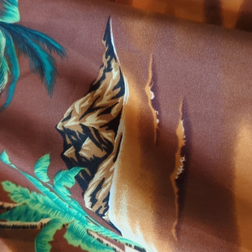 Kailua Sportswear Hawaii Made In USA Printed Vintage Sleeveless Sack Dress - Picture 6 of 13